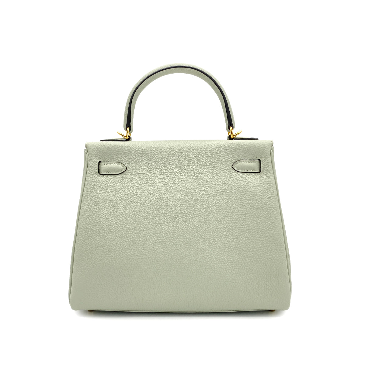 HERMES KELLY 25 RETOURNE GRIS NEVE TOGO HAND SHOULDER BAG B GHW 90267746