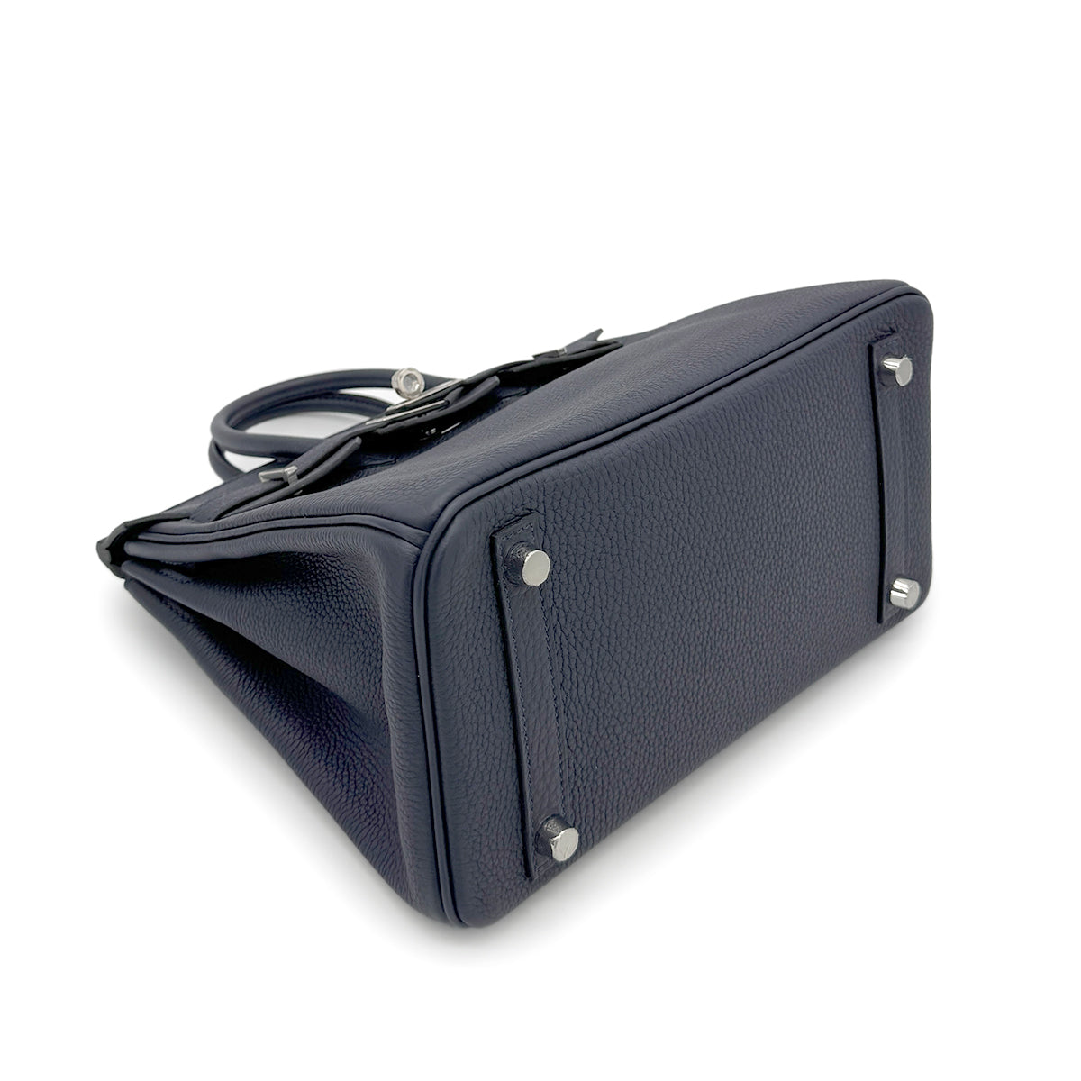 HERMES BIRKIN 25 BLUE NUIT TOGO HAND BAG C SHW 90267751