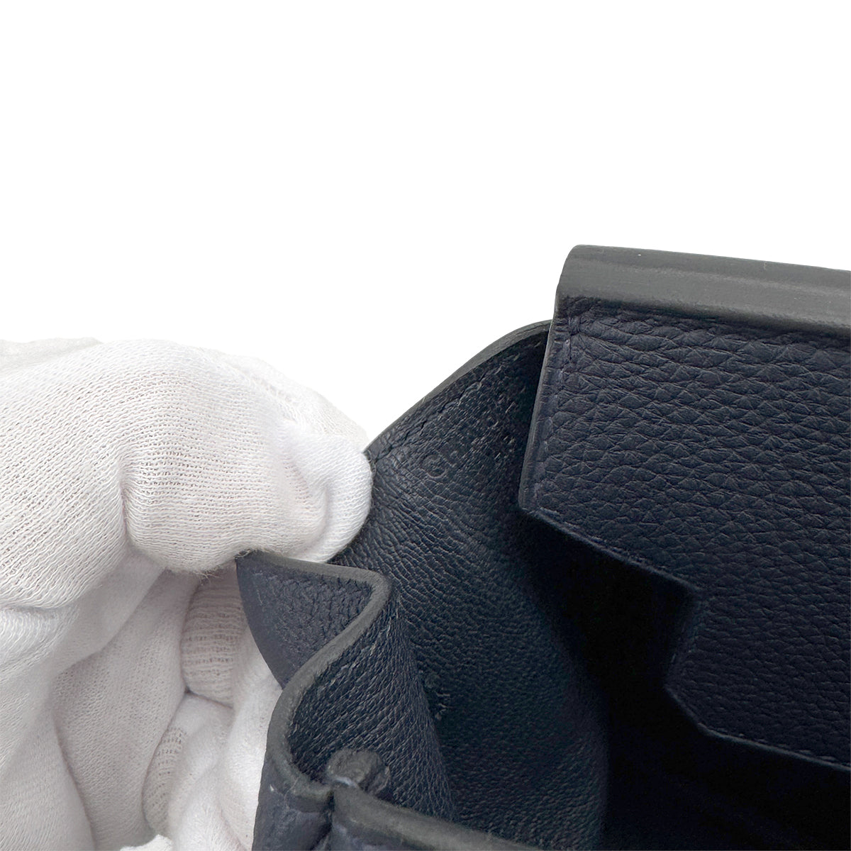 HERMES BIRKIN 25 BLUE NUIT TOGO HAND BAG C SHW 90267751