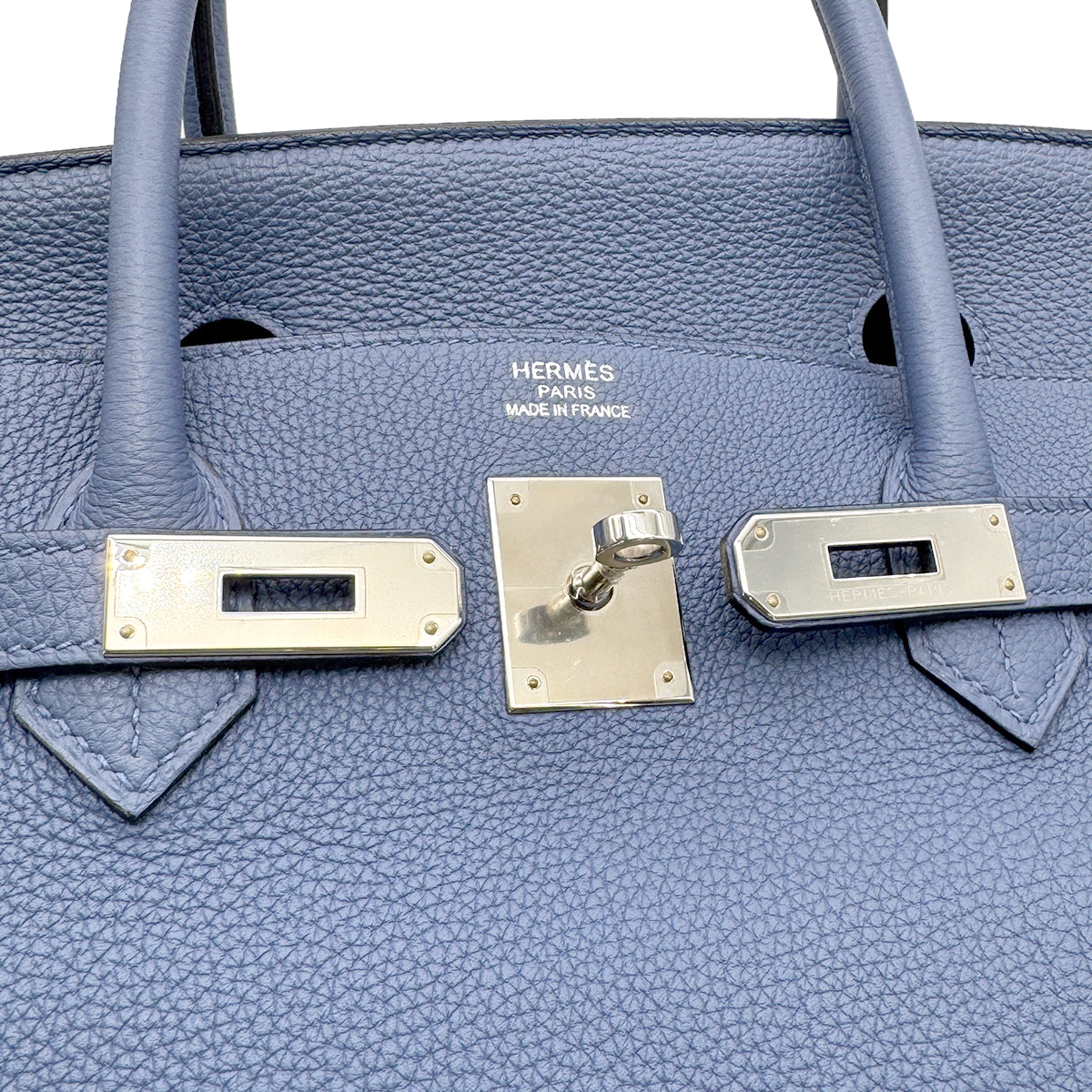 HERMES BIRKIN 40 BLUE BRIGHTON TOGO HAND BAG C SHW 90267756