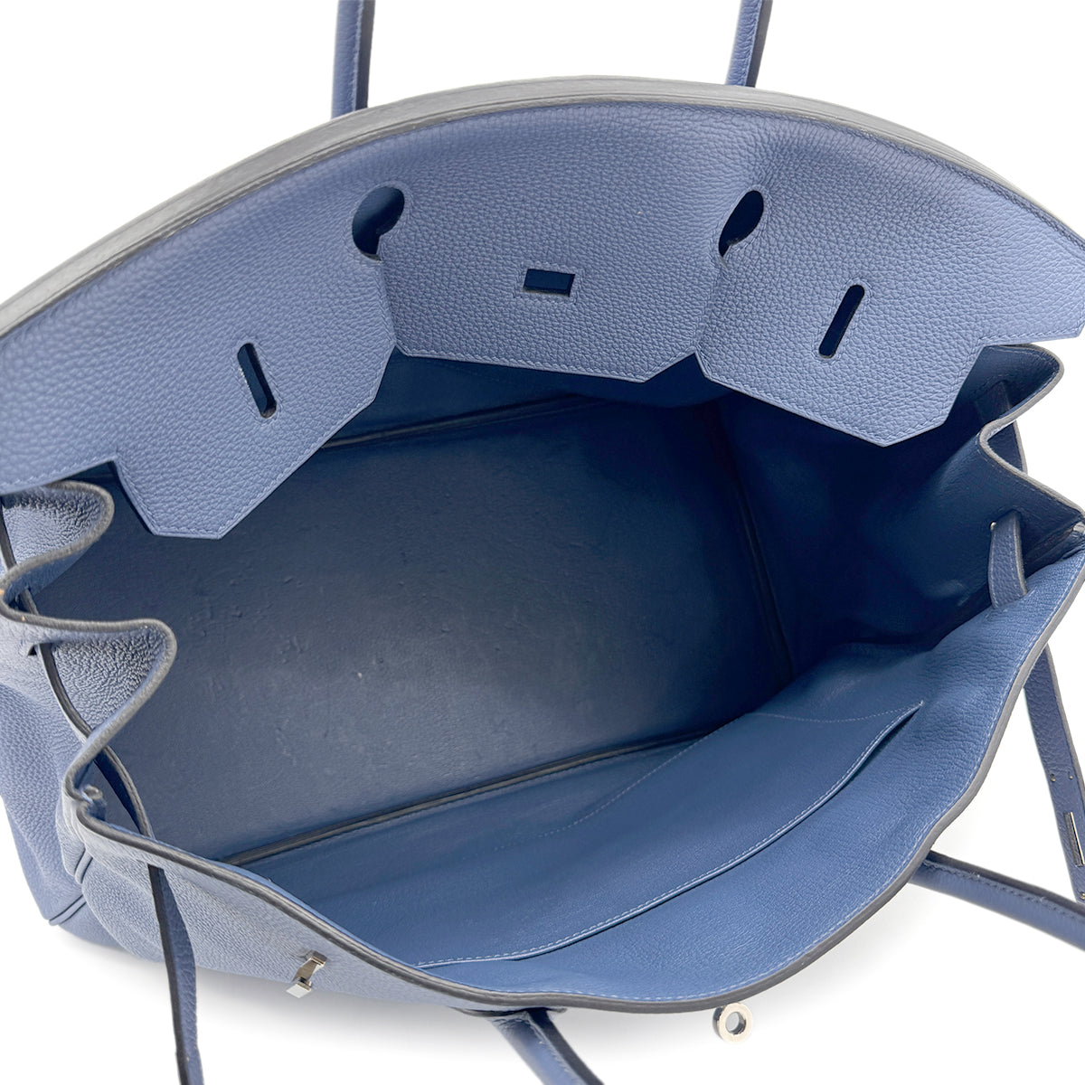 HERMES BIRKIN 40 BLUE BRIGHTON TOGO HAND BAG C SHW 90267756