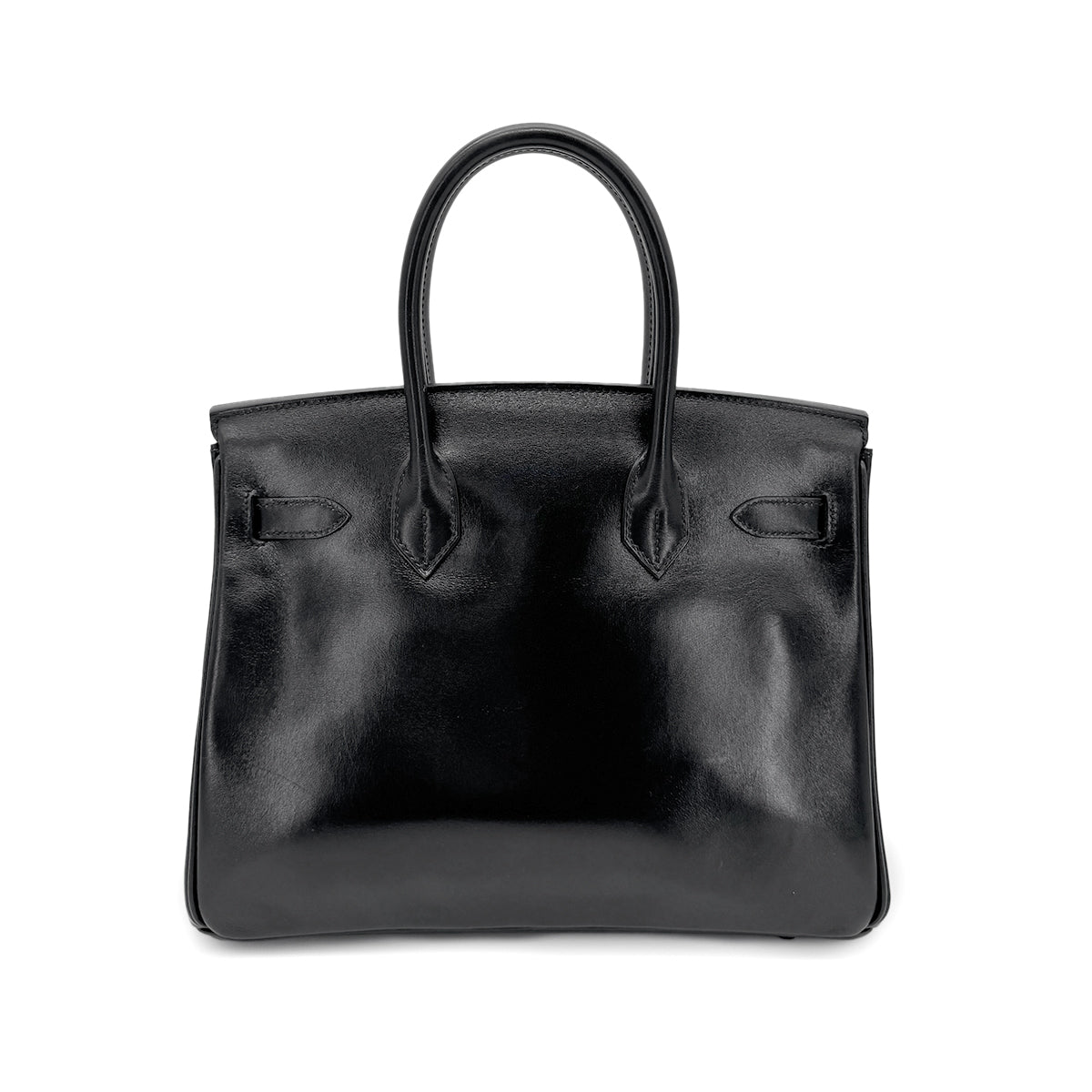 HERMES BIRKIN 30 SO BLACK BOX CALF HAND BAG ▢N 90267761