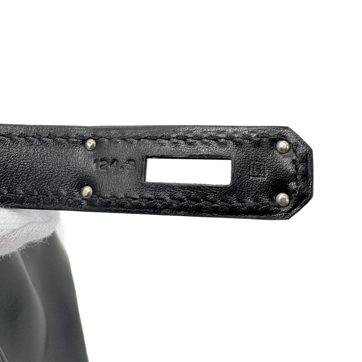 HERMES BIRKIN 30 SO BLACK BOX CALF HAND BAG ▢N 90267761