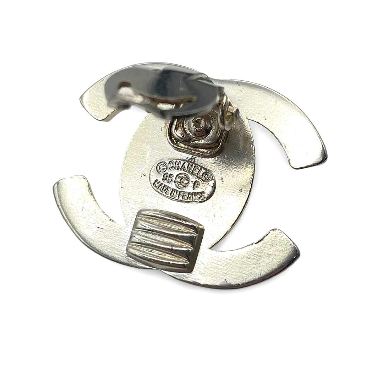 CHANEL VINTAGE EARRINGS TURN LOCK ACCESSORY 96P 90267792