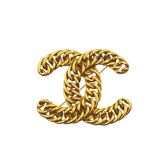 CHANEL VINTAGE COCO MARK BROOCH ACCESSORY 90267797