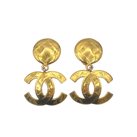 CHANEL VINTAGE EARRINGS COCOMARK SWING ACCESSORY 94P 90267806