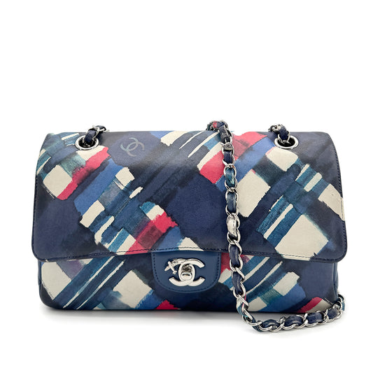 CHANEL CLASSIC FLAP MEDIUM AIRLINE SHOULDER BAG LAMB SKIN 90268062
