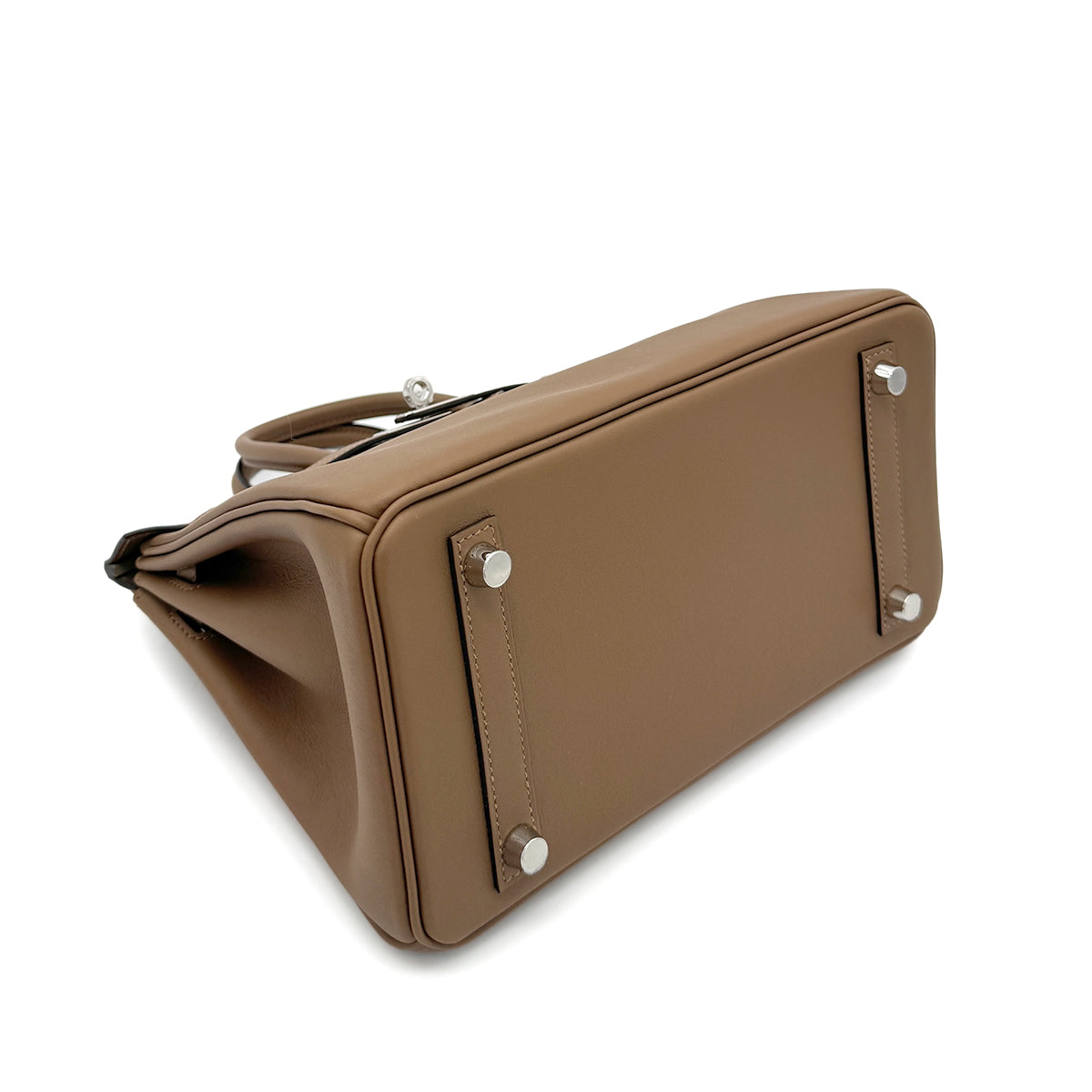 HERMES BIRKIN 25 VERSO ALEZAN BEIGE MARFA SWIFT HAND BAG W SHW 90268064