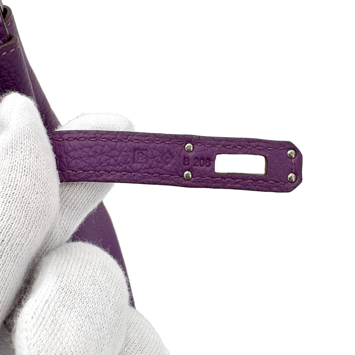 HERMES BIRKIN 25 ANEMONE TOGO HAND BAG □R SHW 90268065