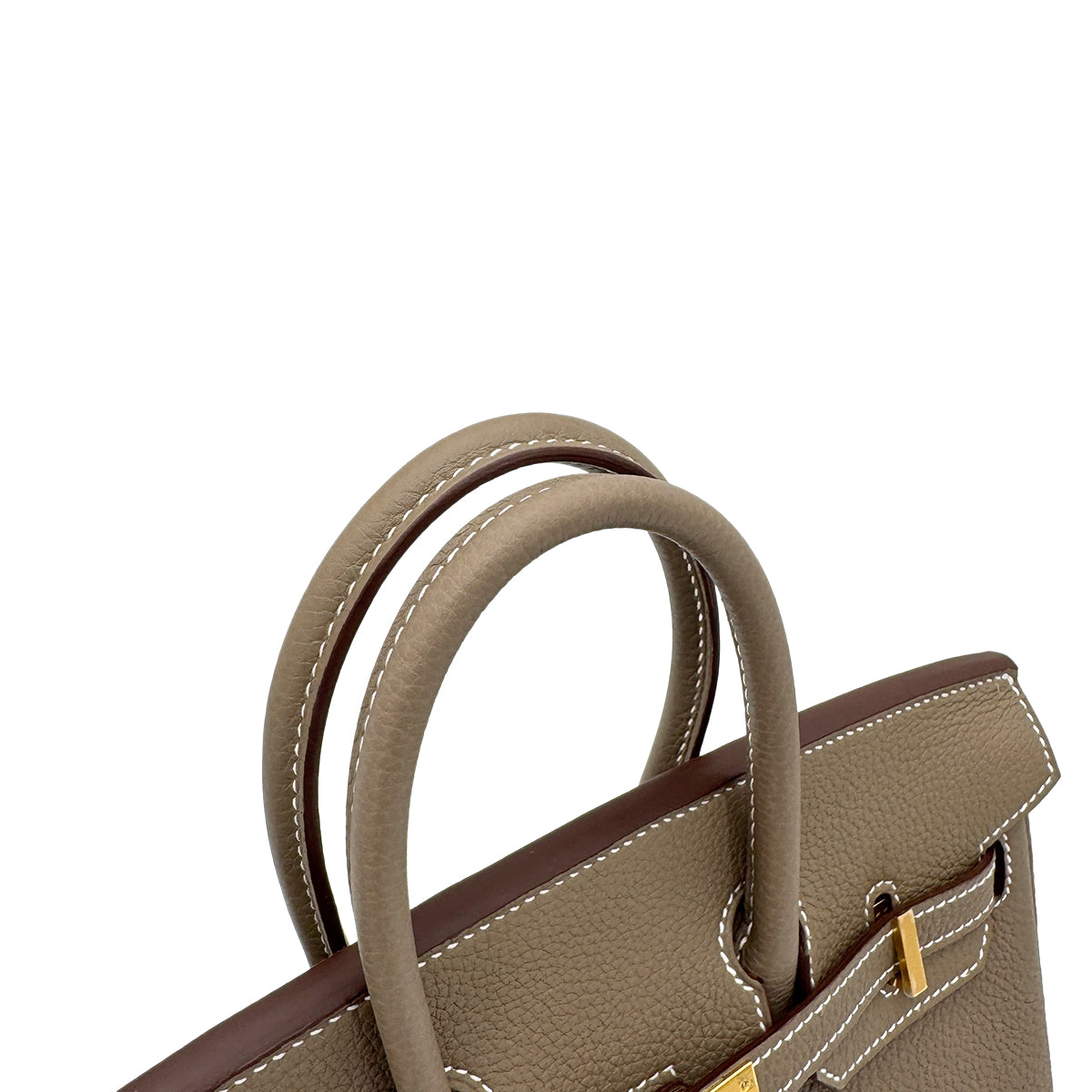 HERMES BIRKIN 25 ETOUPE TOGO HAND BAG W GHW 90268072