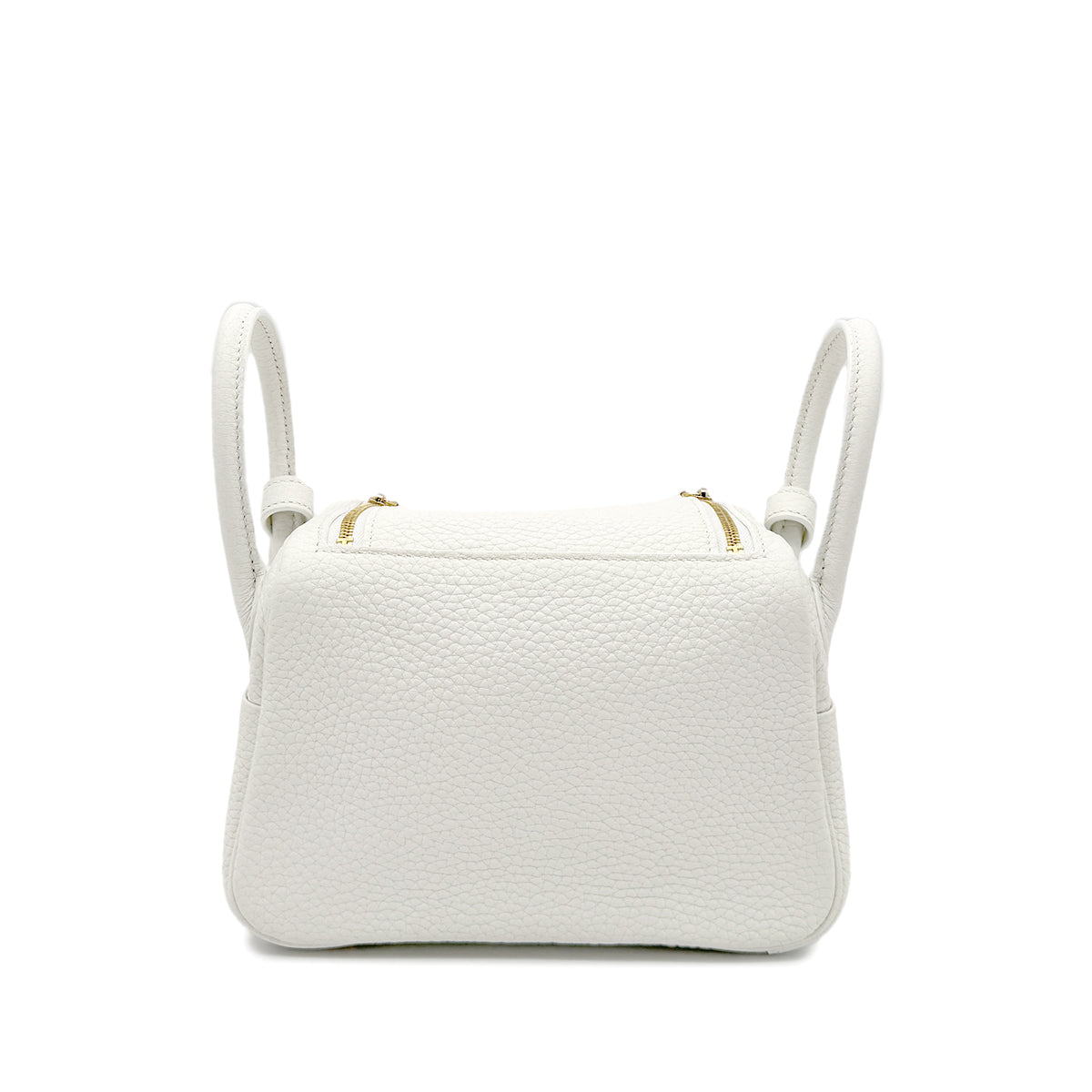 HERMES LINDY MINI 20 NEW WHITE TAURILLON CLEMENCE SHOULDER BAG Ｗ GHW 90268079