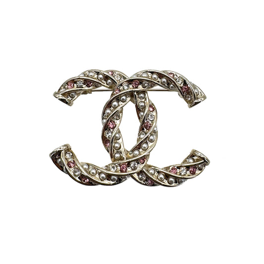 CHANEL BROOCH RHINESTONE COCOMARK ACCESSORY B23B 90268091