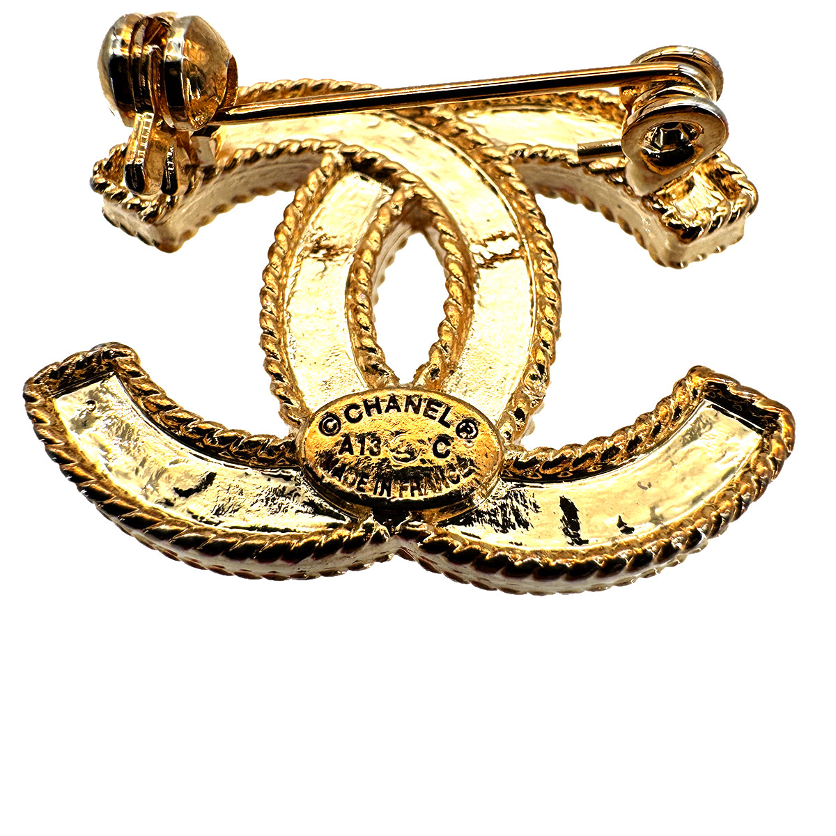 CHANEL VINTAGE BROACH COCOMARK PEARL ACCESSORY A13C 90268094