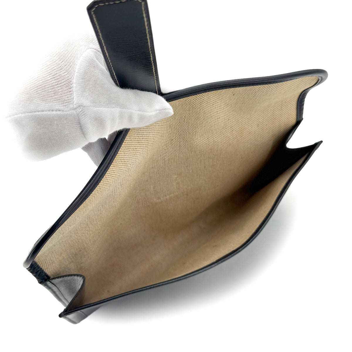 HERMES JIGE CLUTCH BAG BLUE INDIGO BOXCALF 〇J 90268186