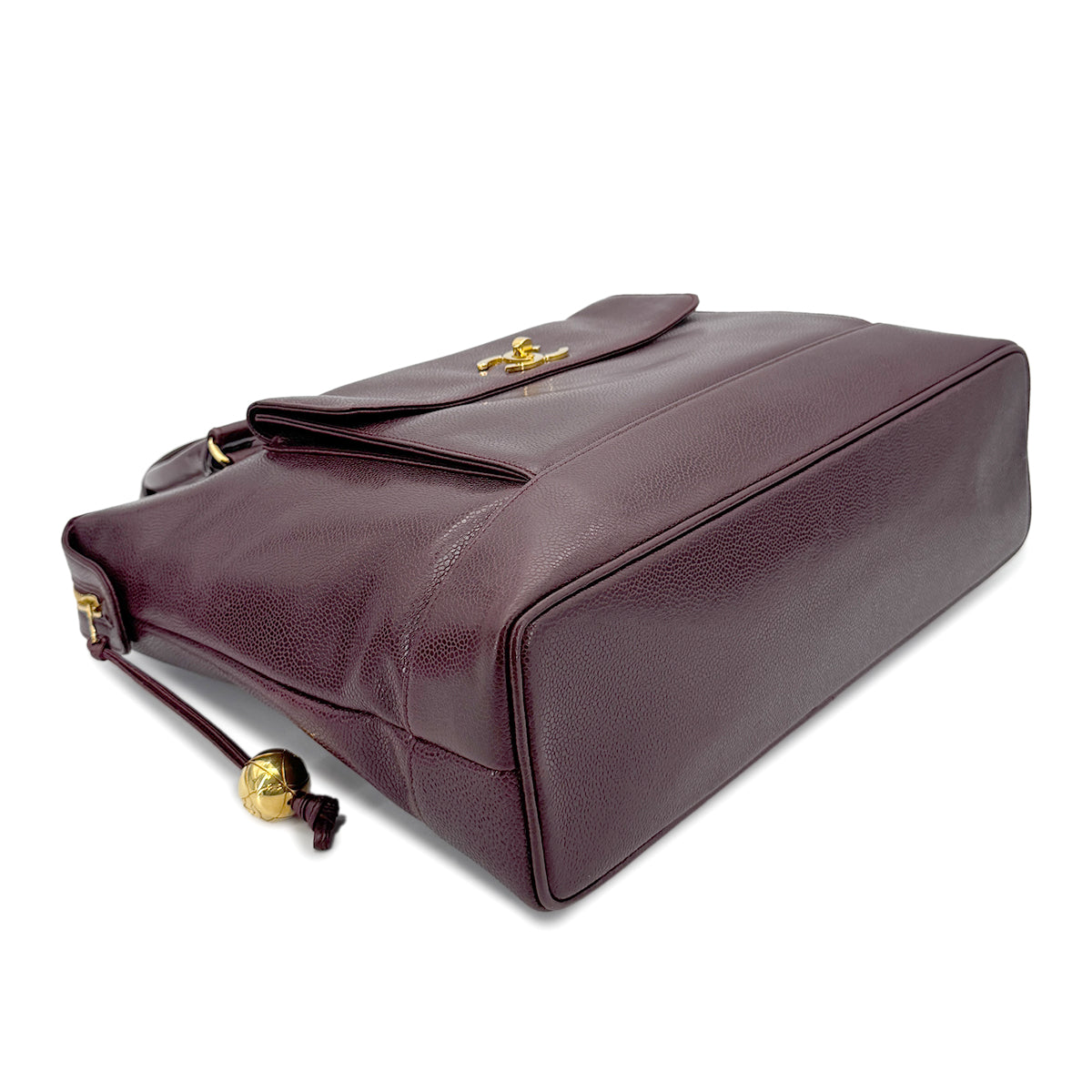 CHANEL VINTAGE TOTE BAG BORDEAUX CAVIAR SKIN 90268187