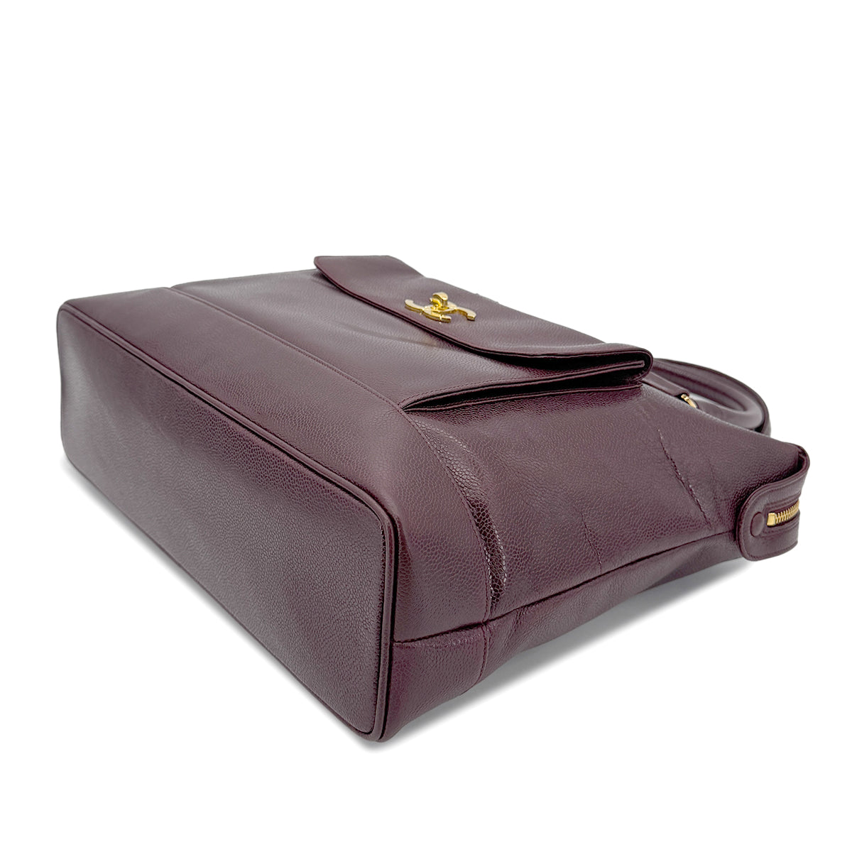 CHANEL VINTAGE TOTE BAG BORDEAUX CAVIAR SKIN 90268187