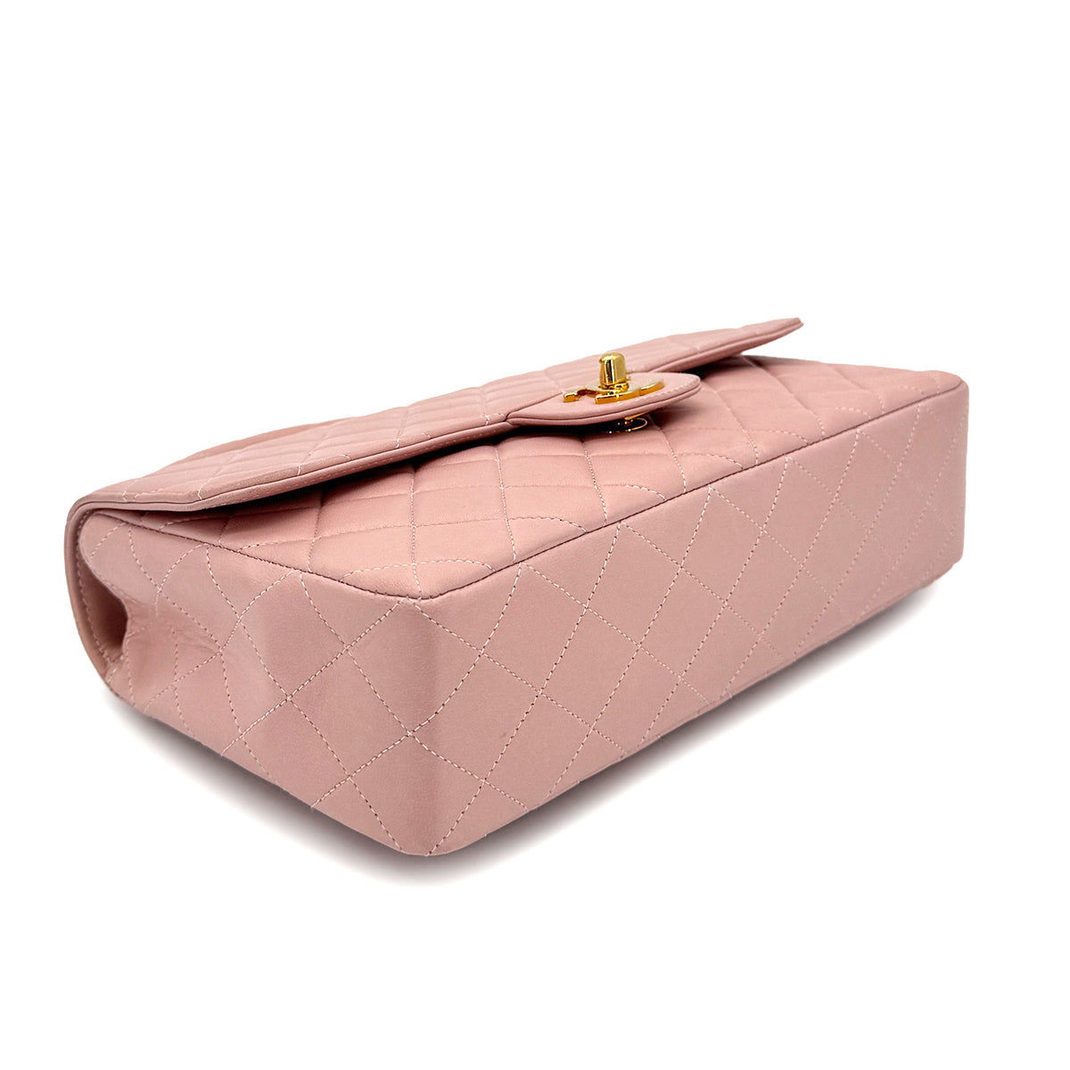 CHANEL VINTAGE PARENT-CHILD BAG PARENTS ONLY PINK LAMB SKIN 90268200