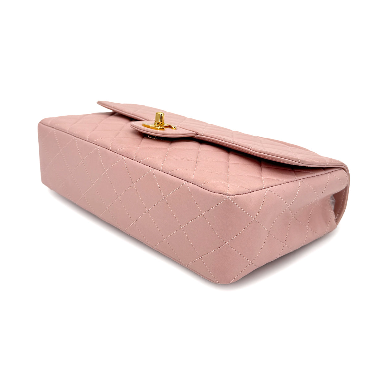 CHANEL VINTAGE PARENT-CHILD BAG PARENTS ONLY PINK LAMB SKIN 90268200