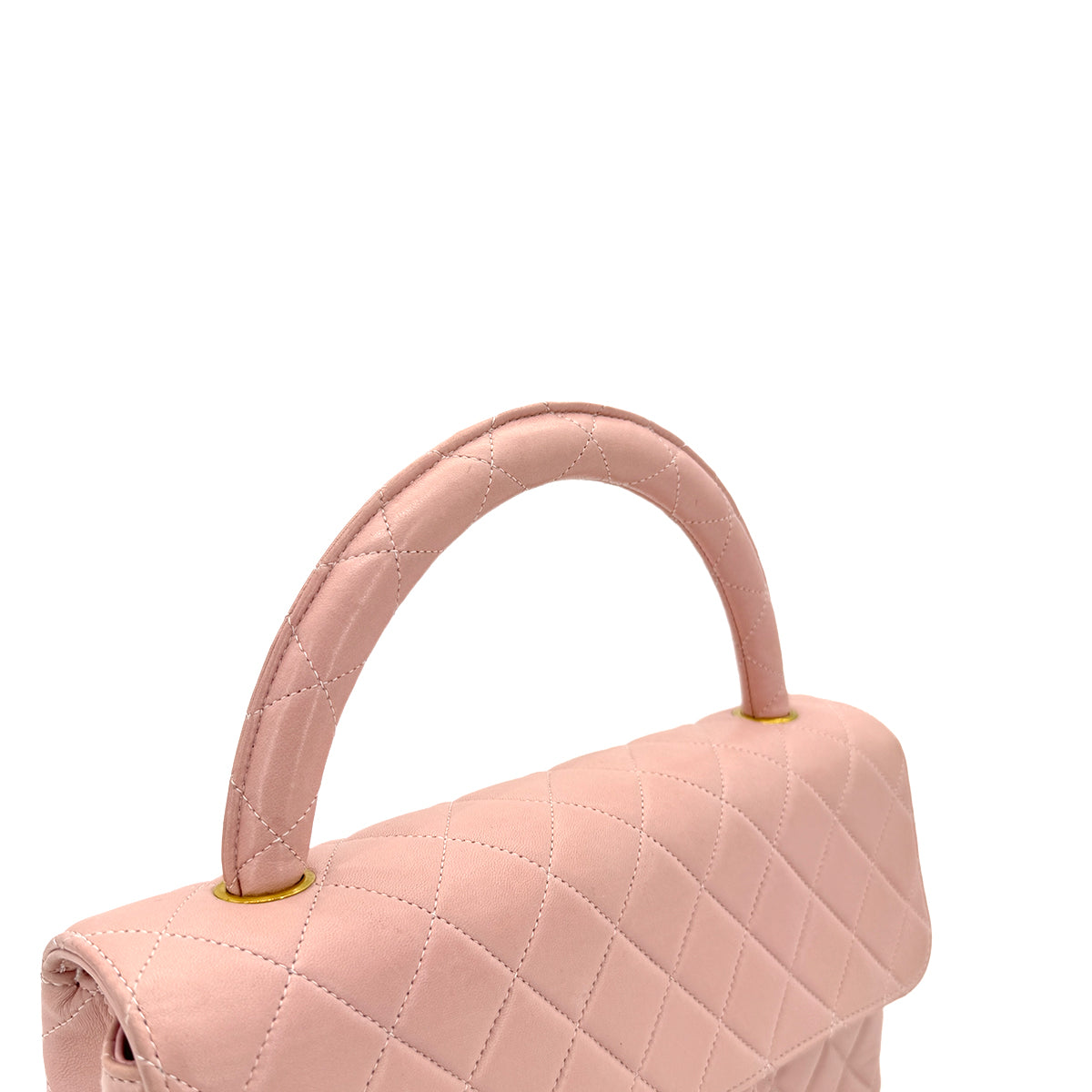 CHANEL VINTAGE PARENT-CHILD BAG PARENTS ONLY PINK LAMB SKIN 90268200
