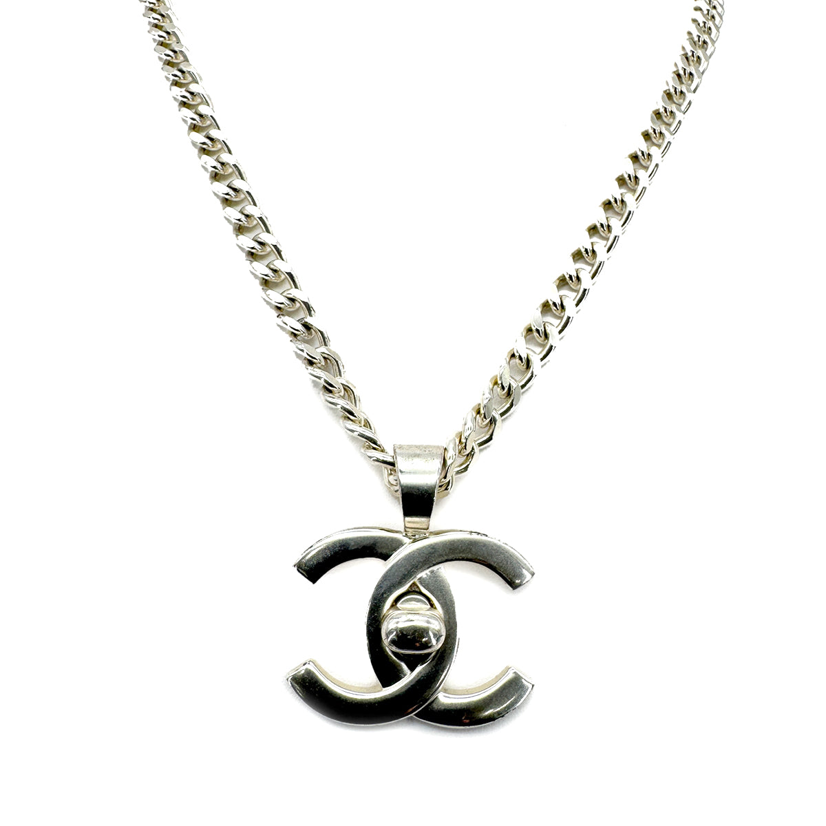 CHANEL VINTAGE NACKLACE COCOMARK TURNLOCK ACCESSORY 90268317