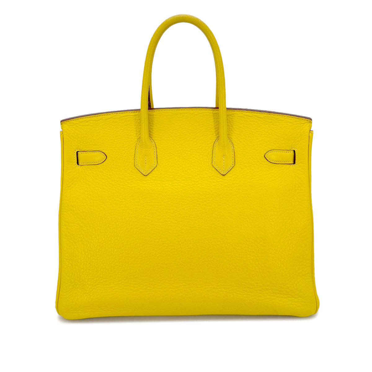 HERMES BIRKIN 35 JAUNE TAURILLON CLEMENCE HAND BAG □M SHW 90268831