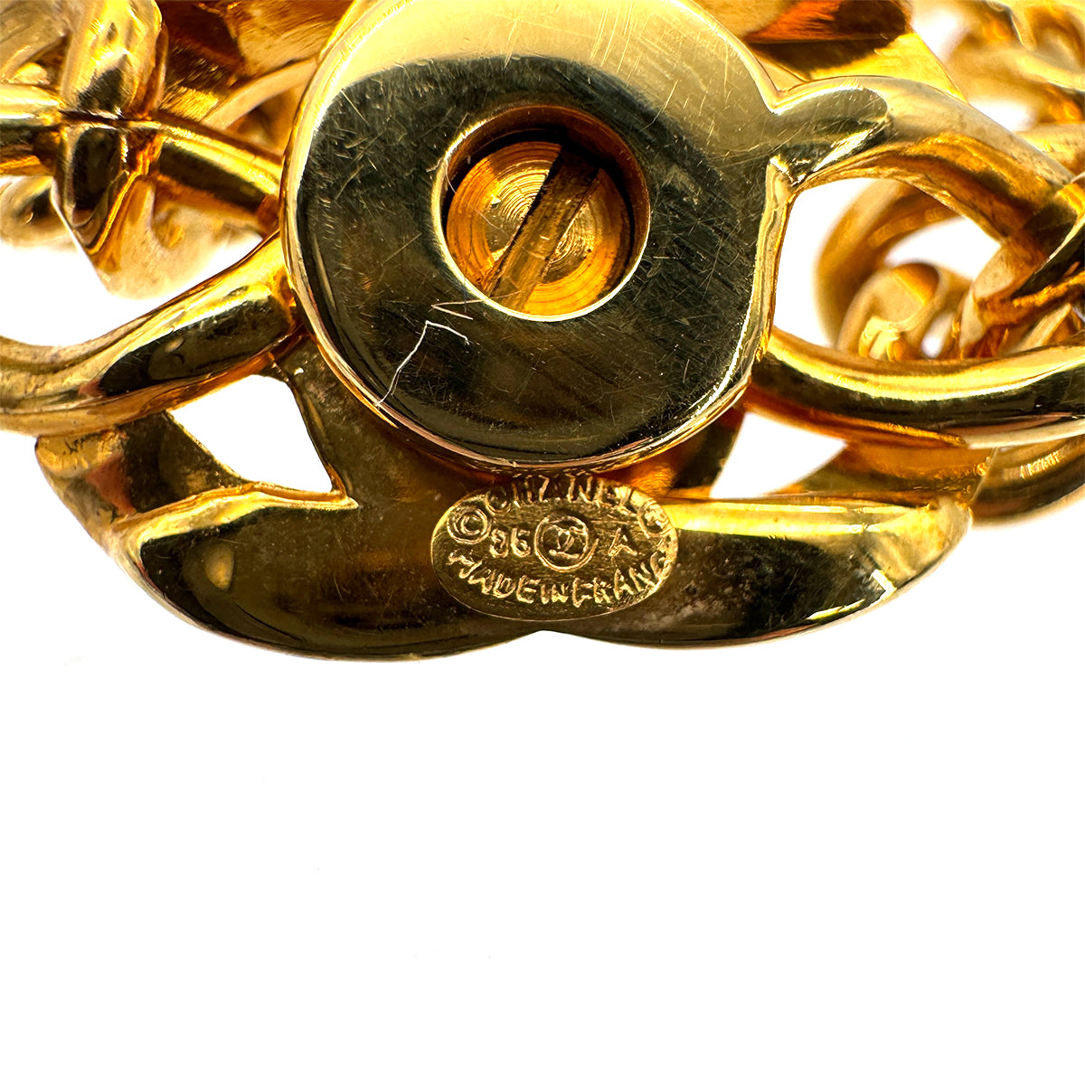 CHANEL VINTAGE NECKLACE COCOMARK TURNLOCK ACCESSORY 96A 90268850