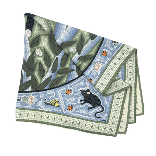 HERMES CARRE 90 CAVE FELEM SCARF SILK MULTICOLOR 90268854