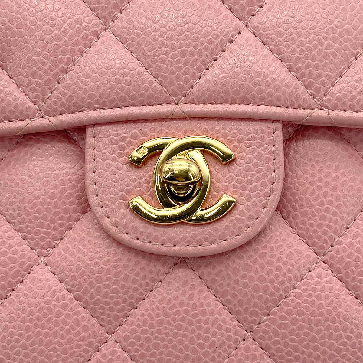 CHANEL VINTAGE MINI MATELASSE CHAIN SHOULDER BAG PINK CAVIAR SKIN 90268873