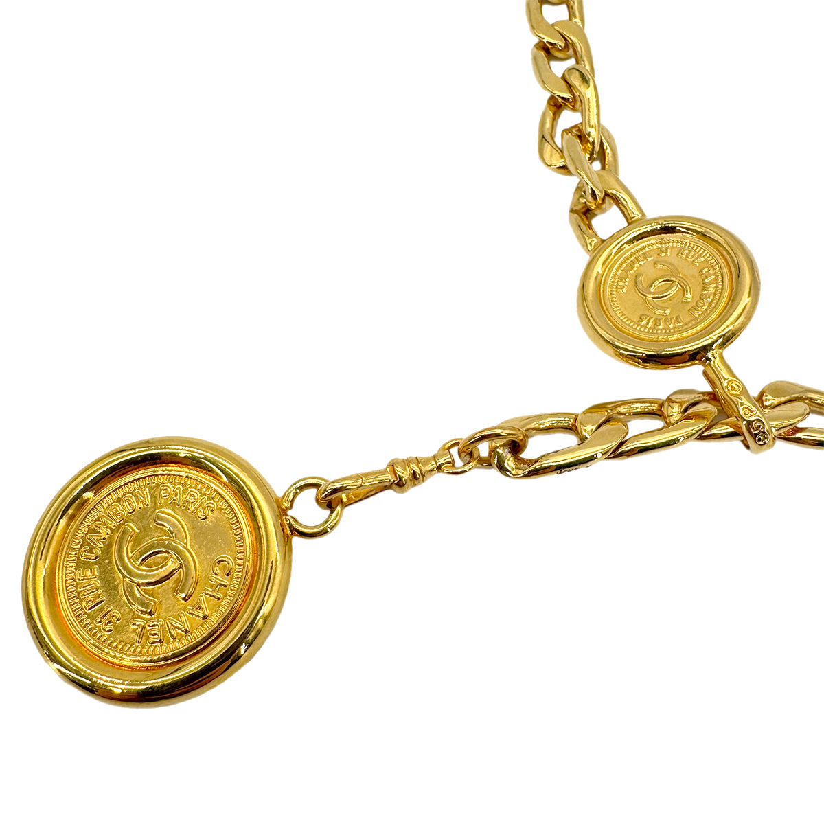 CHANEL VINTAGE CHAIN BELT COCOMARK ACCESSORY 90268922