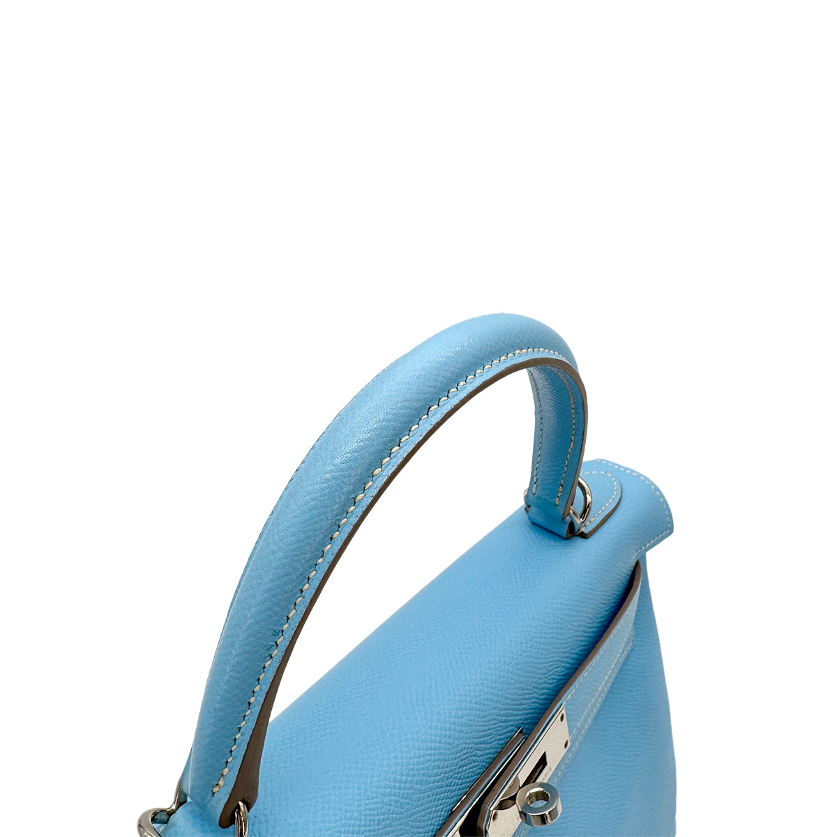 HERMES CANDY KELLY 28 RETOURNE CELESTE MYKONOS EPSOM HAND SHOULDER BAG □O SHW 90269036