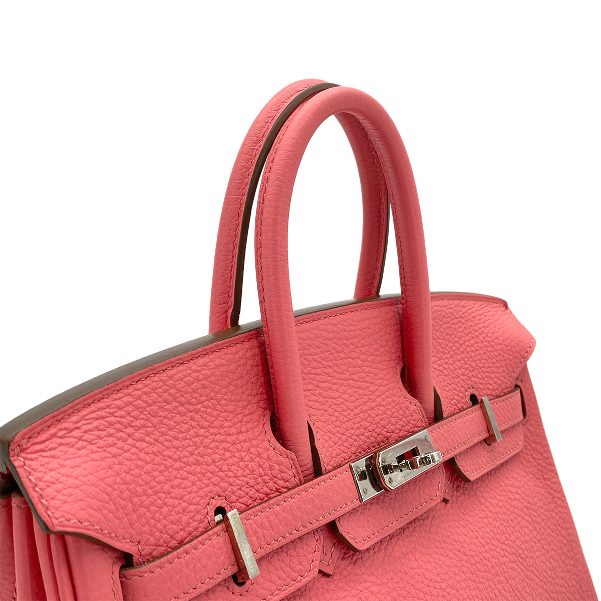 HERMES BIRKIN 25 ROSE LIPSTICK TOGO HAND BAG □Q SHW 90269037