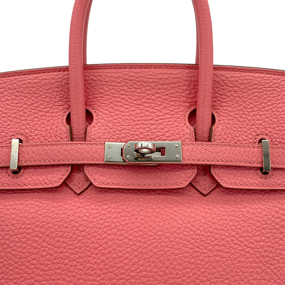 HERMES BIRKIN 25 ROSE LIPSTICK TOGO HAND BAG □Q SHW 90269037
