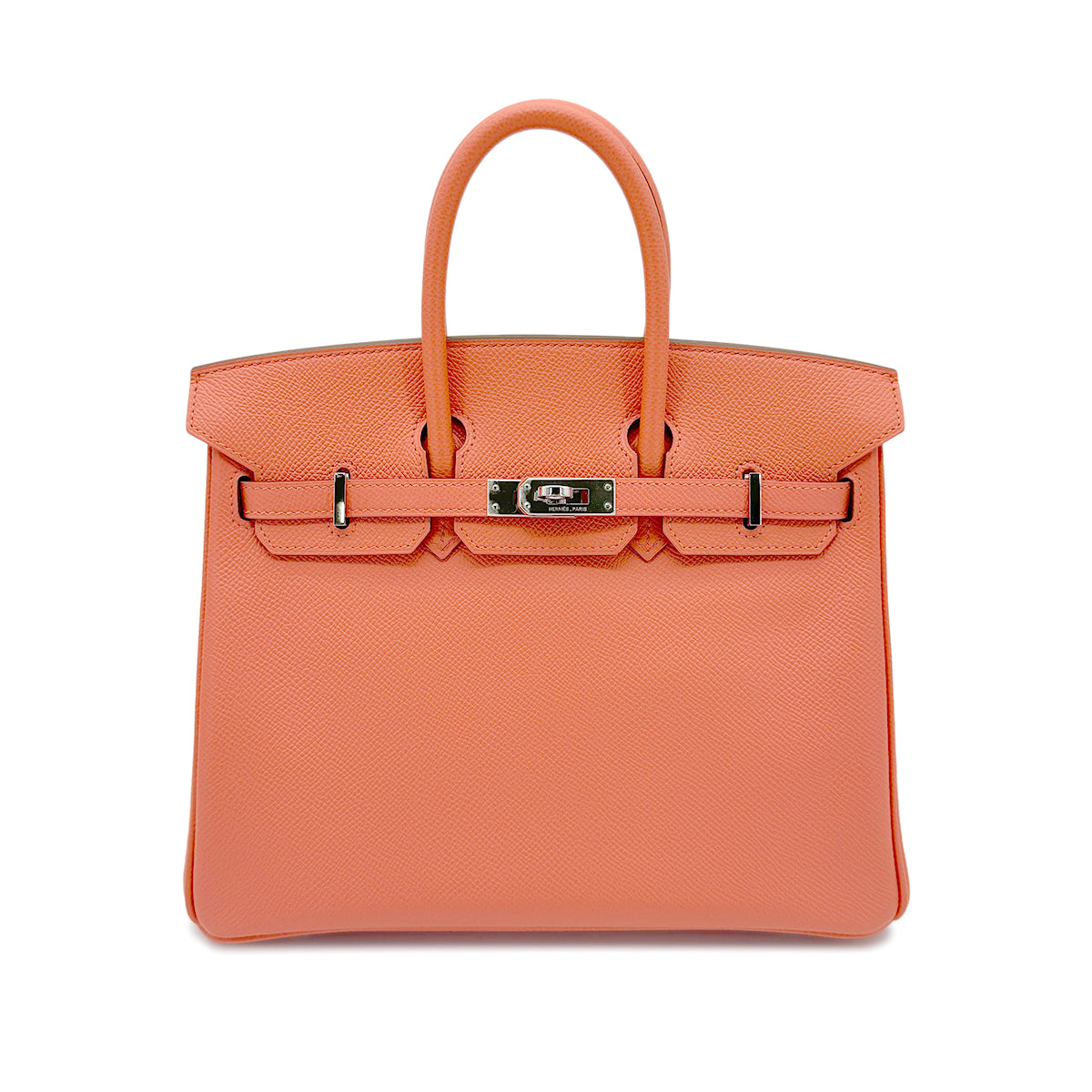 HERMES BIRKIN 25 MANGO VEAU EPSOM HAND BAG □R SHW 90269038