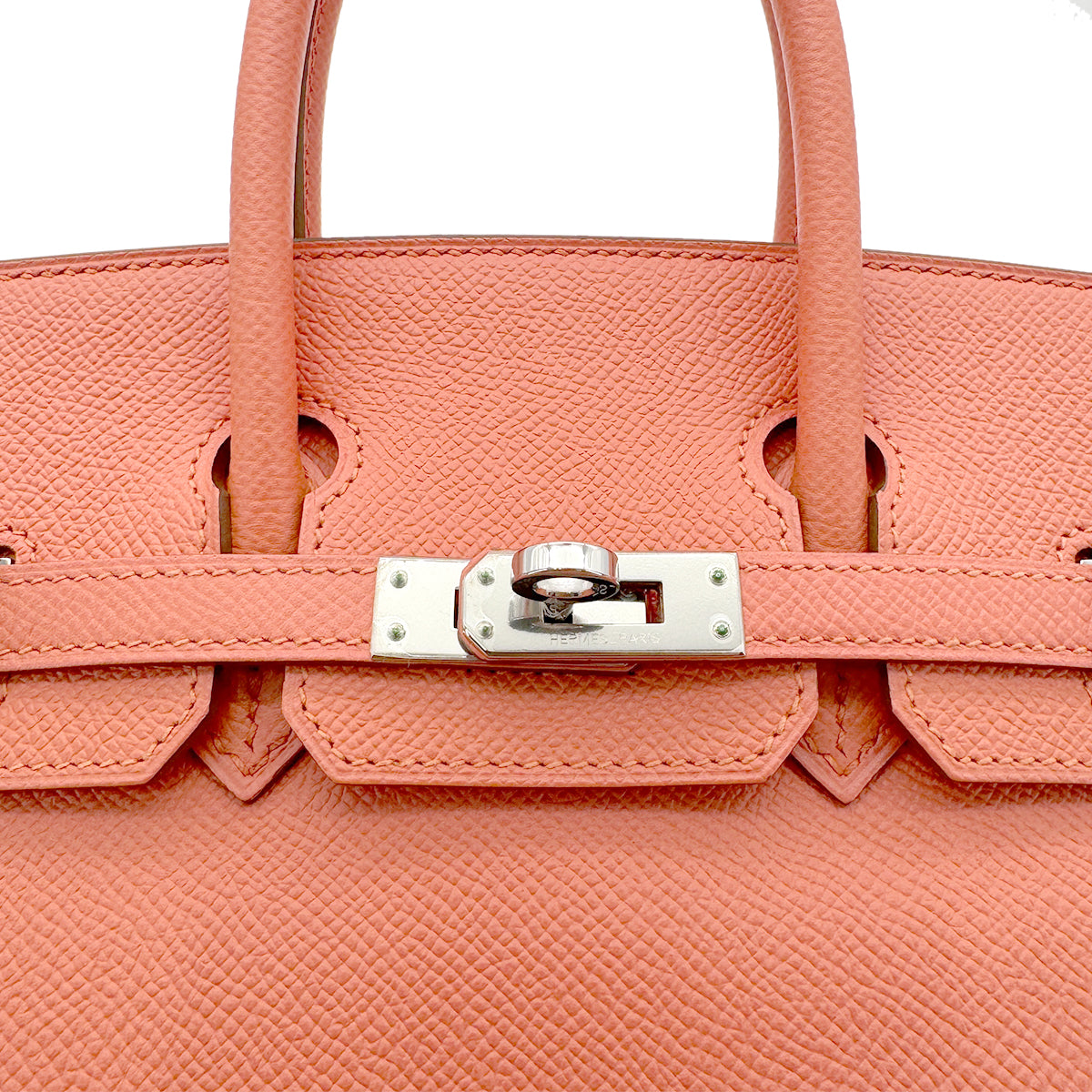 HERMES BIRKIN 25 MANGO VEAU EPSOM HAND BAG □R SHW 90269038