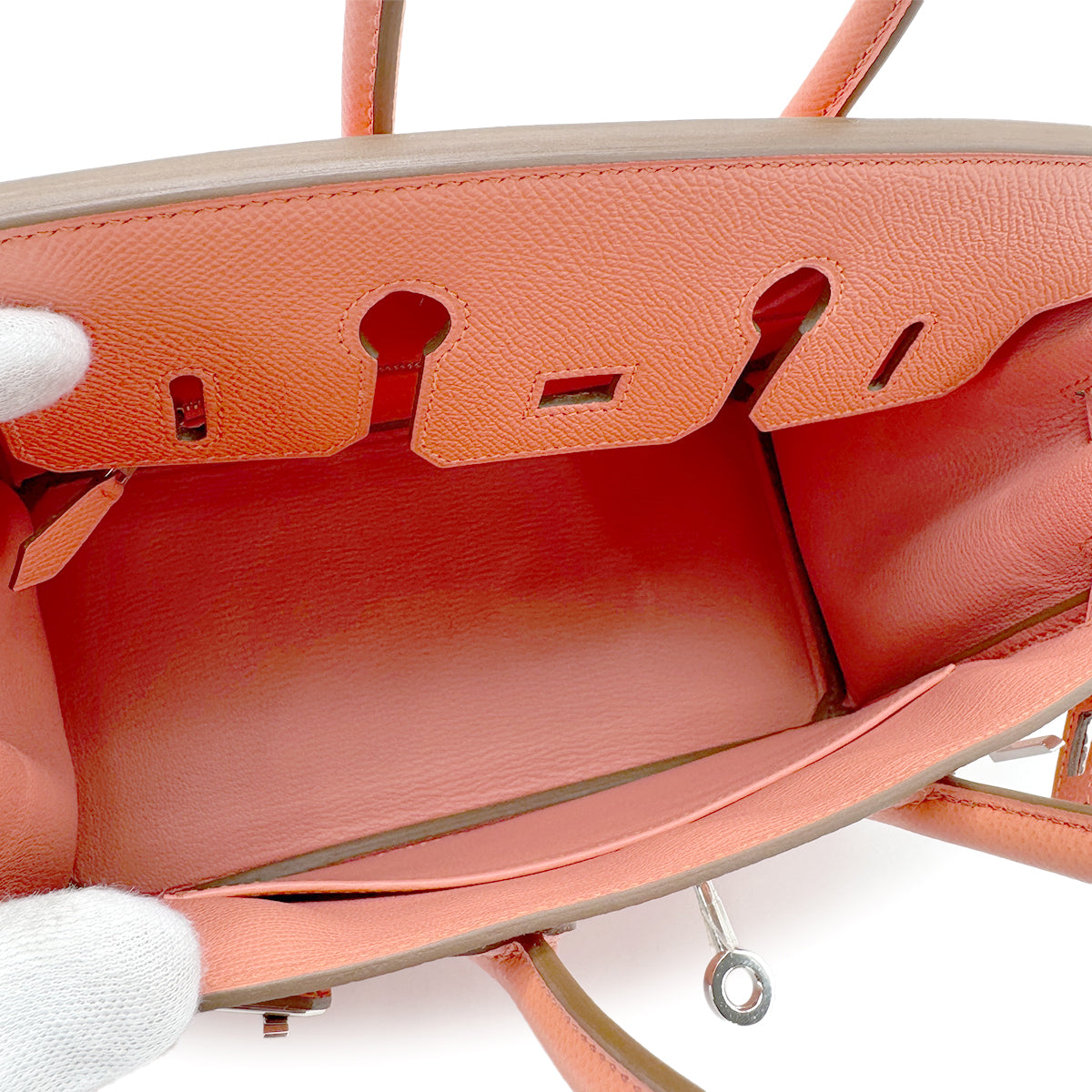 HERMES BIRKIN 25 MANGO VEAU EPSOM HAND BAG □R SHW 90269038