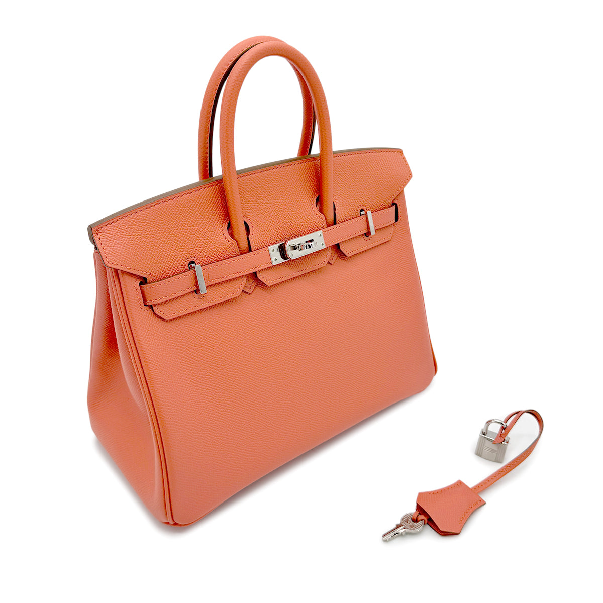 HERMES BIRKIN 25 MANGO VEAU EPSOM HAND BAG □R SHW 90269038