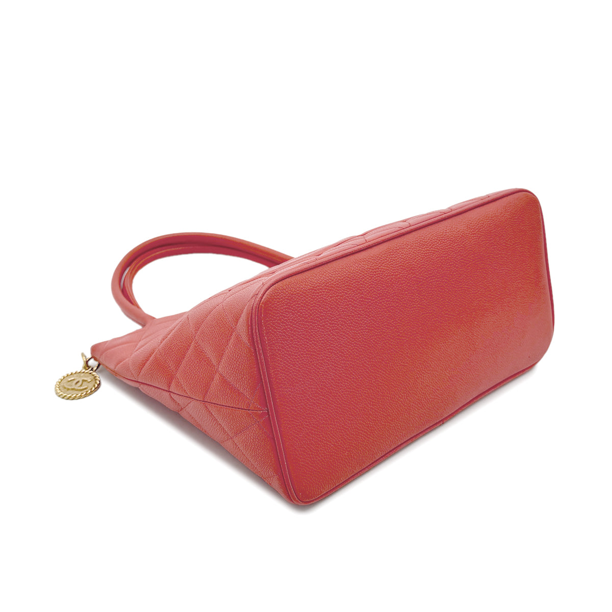 CHANEL VINTAGE MEDALLION TOTE BAG PINK CAVIAR SKIN 90269167