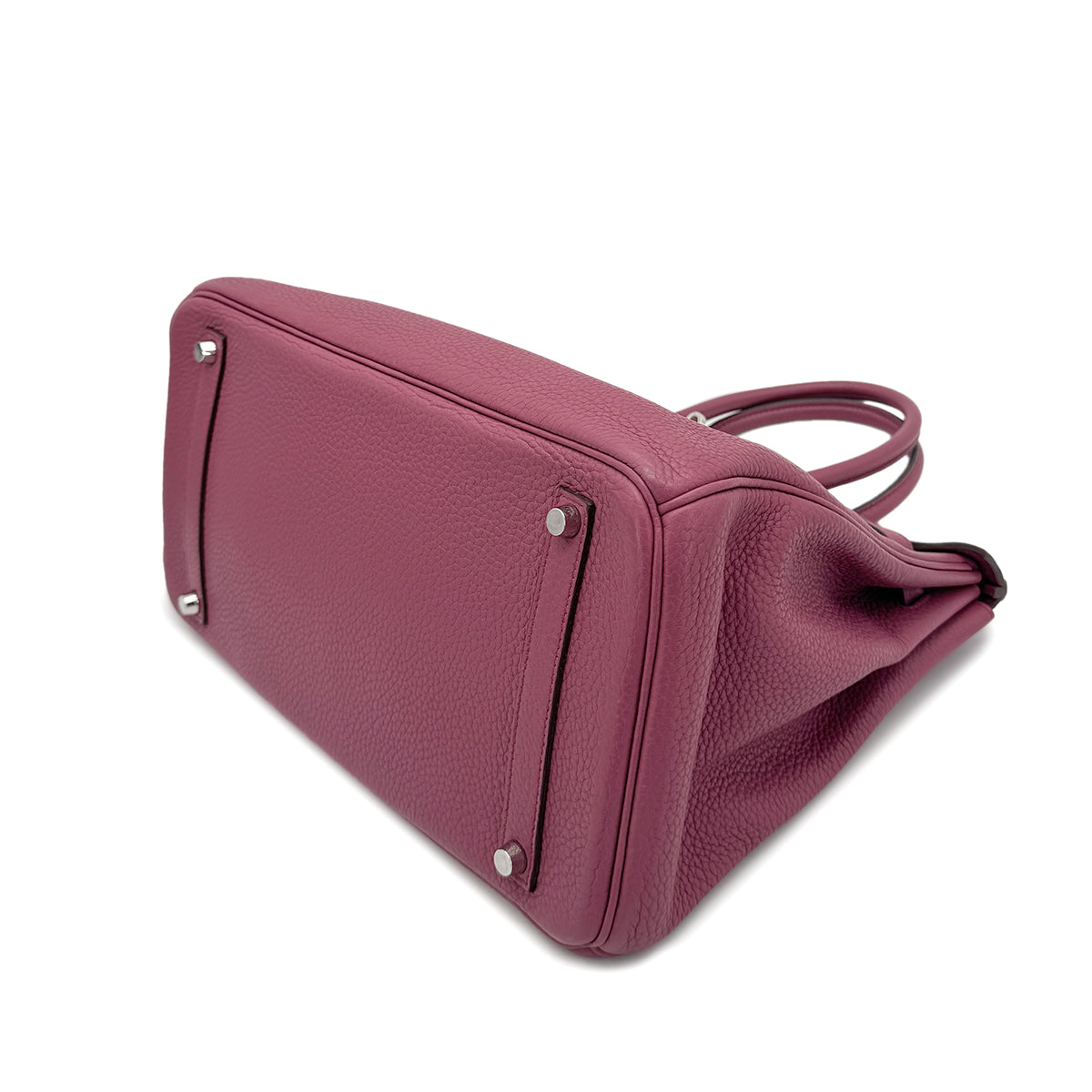 HERMES BIRKIN 35 BOIS DE ROSE TAURILLON CLEMENCE HAND BAG □O SHW 90269174