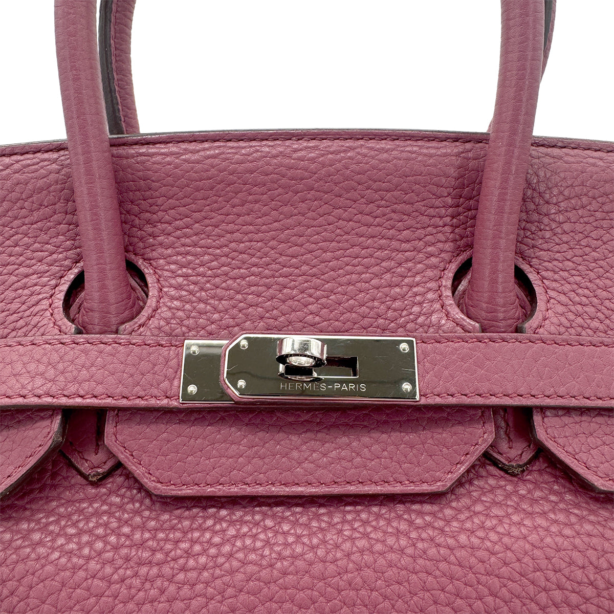 HERMES BIRKIN 35 BOIS DE ROSE TAURILLON CLEMENCE HAND BAG □O SHW 90269174