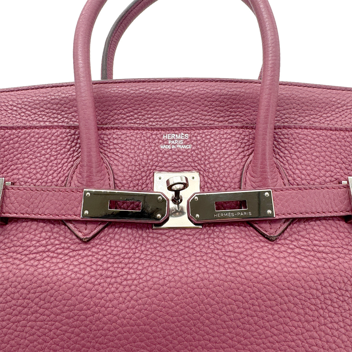 HERMES BIRKIN 35 BOIS DE ROSE TAURILLON CLEMENCE HAND BAG □O SHW 90269174