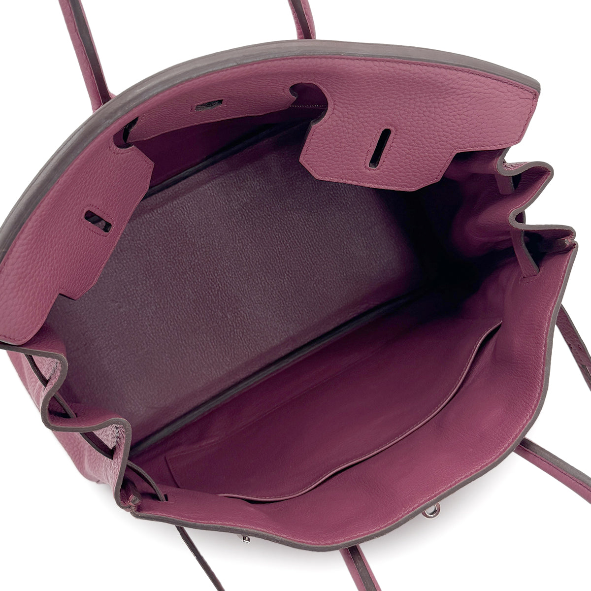 HERMES BIRKIN 35 BOIS DE ROSE TAURILLON CLEMENCE HAND BAG □O SHW 90269174