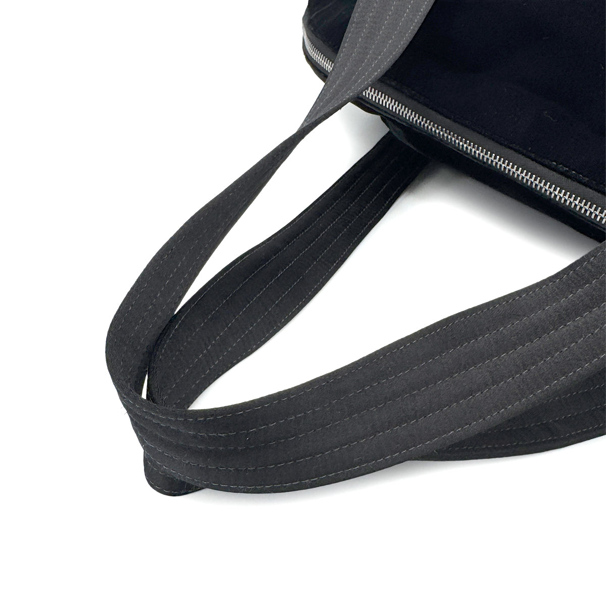 CHANEL VINTAGE BOSTON BAG BLACK VELOR NYLON 90269177