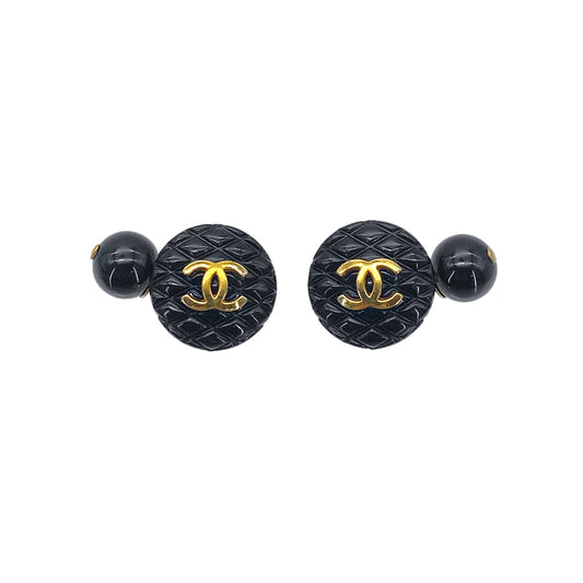 CHANEL VINTAGE CUFFLINKS COCOMARK ACCESSORY 95P 90269244