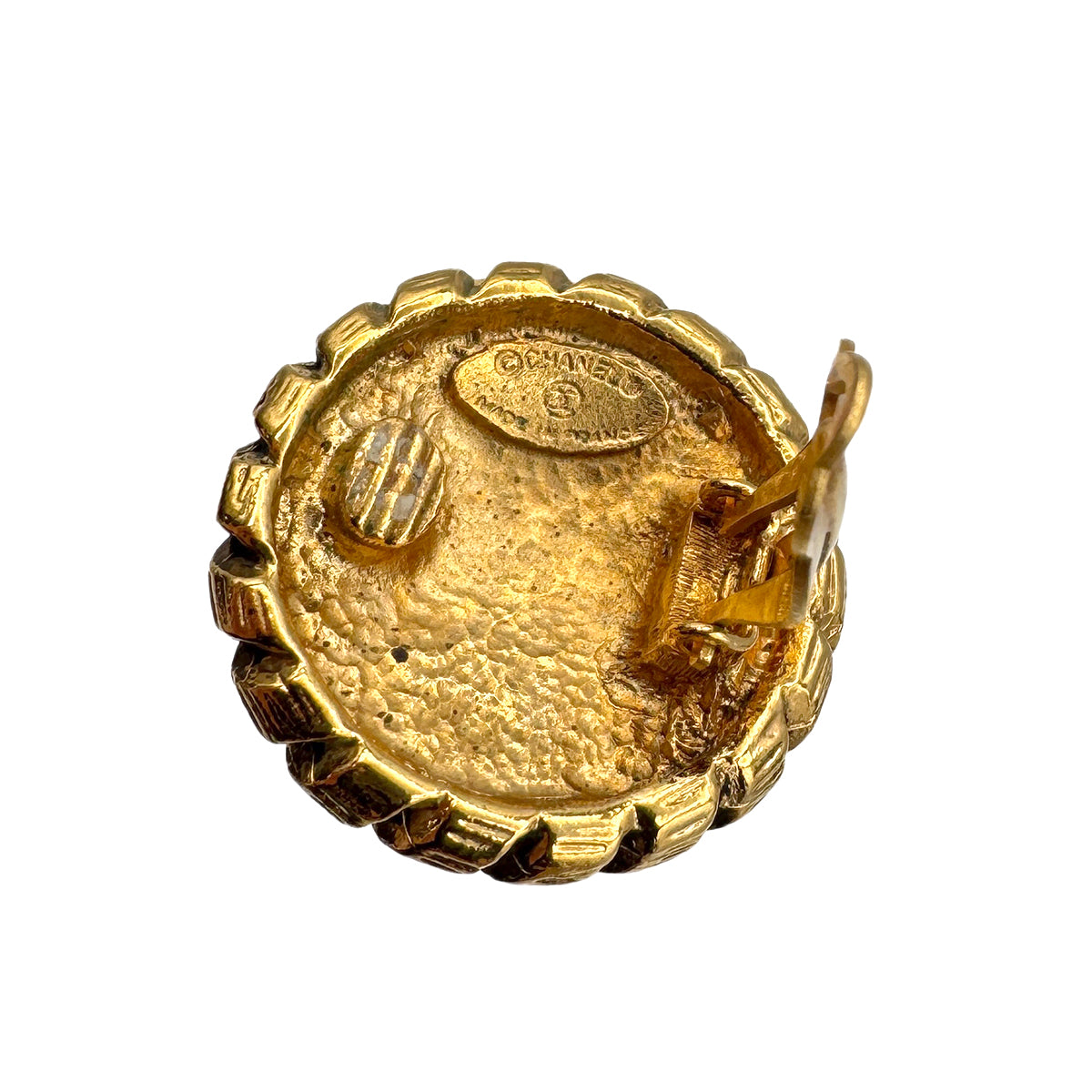 CHANEL VINTAGE EARRINGS ROUND COCOMARK ACCESSORY 90269249