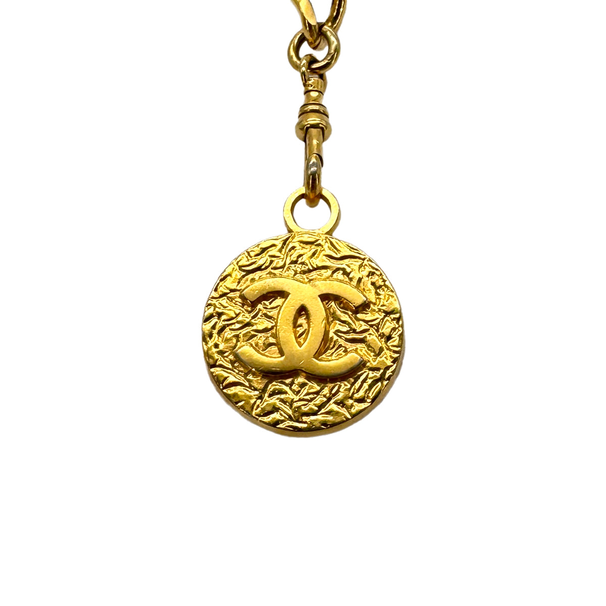 CHANEL VINTAGE CHAIN BELT LEATHER COCOMARK ACCESSORY 90269265