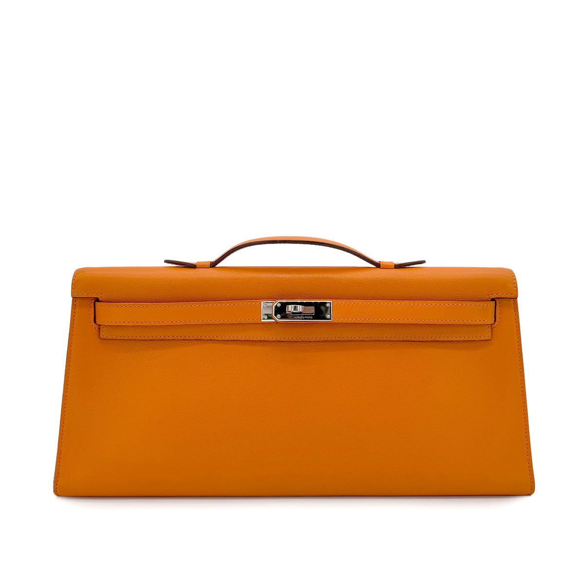 HERMES KELLY CUT ORANGE EVERCOLOR HAND BAG □K SHW 90269588
