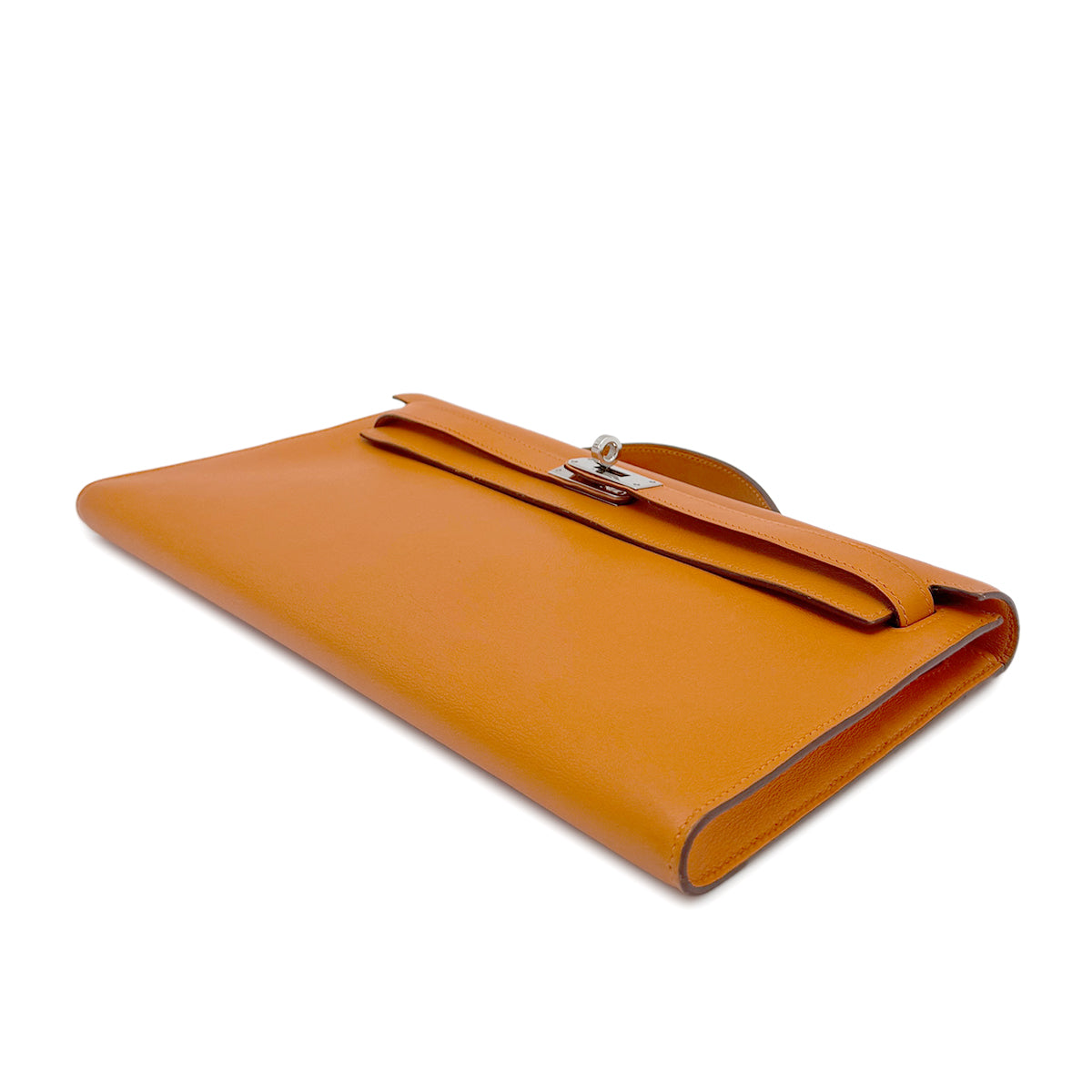 HERMES KELLY CUT ORANGE EVERCOLOR HAND BAG □K SHW 90269588