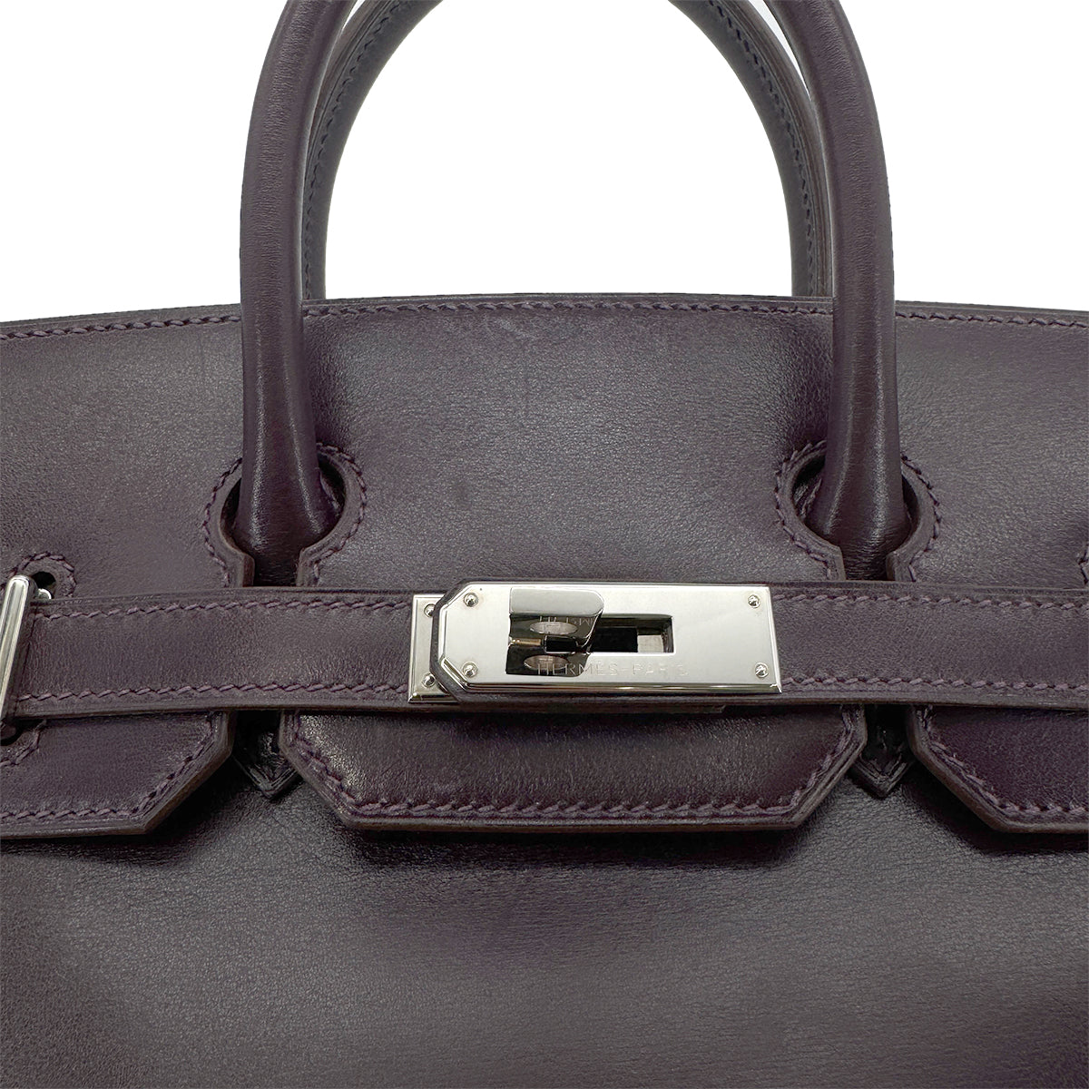 HERMES HAUT A COURROIES 28 CASSIS BOX CALF HAND BAG ▢L SHW 90269591