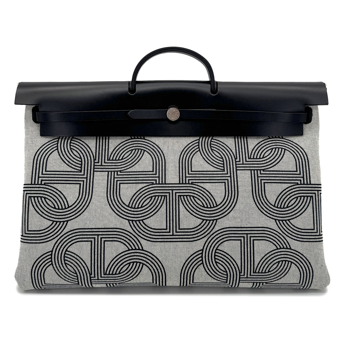 HERMES HER BAG ZIP 50 CIRCUIT 24 FAUBOURG TOILE H TOTE SHOULDER BAG U 90269593