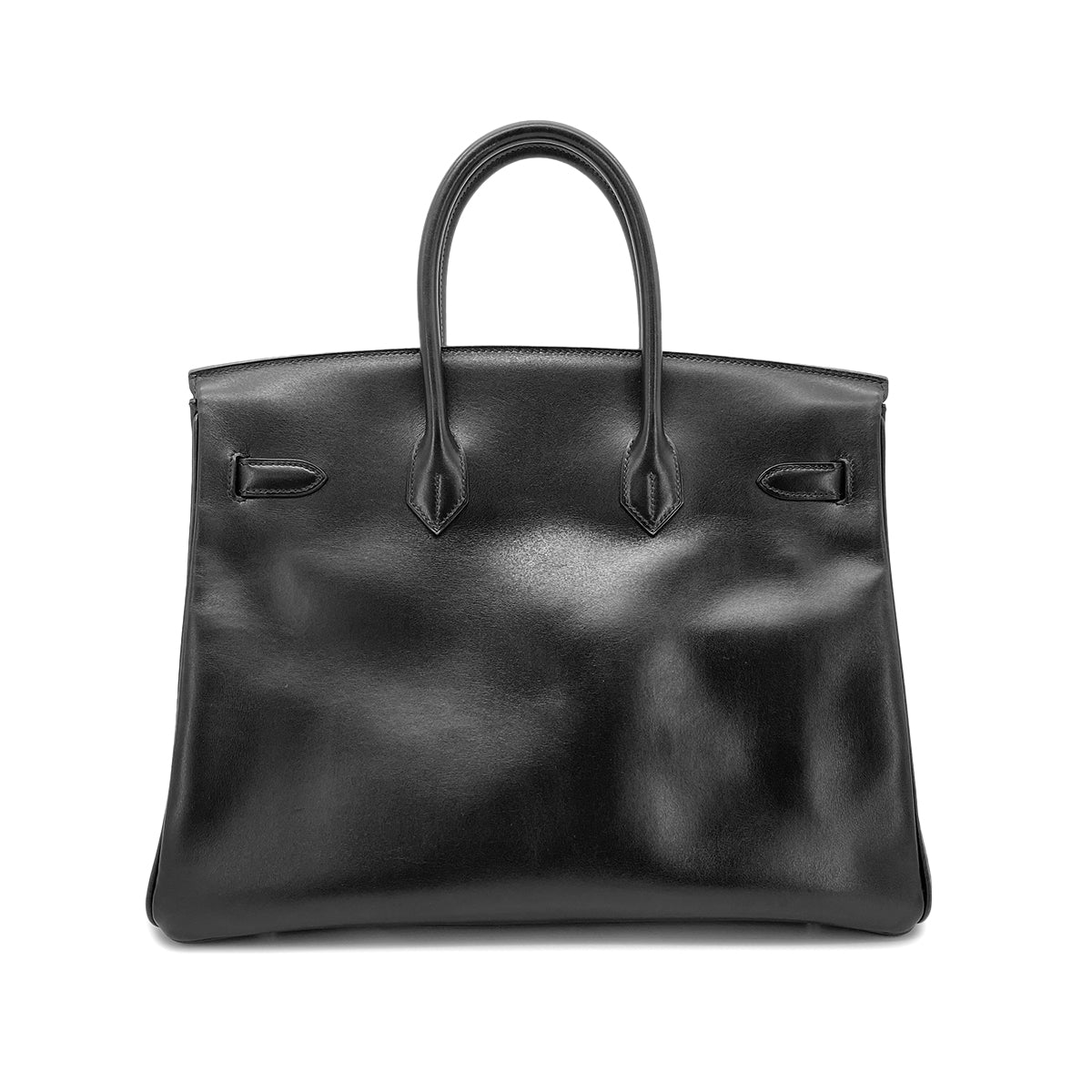 HERMES BIRKIN 35 BLACK BOX CALF HAND BAG □C GHW 90269598